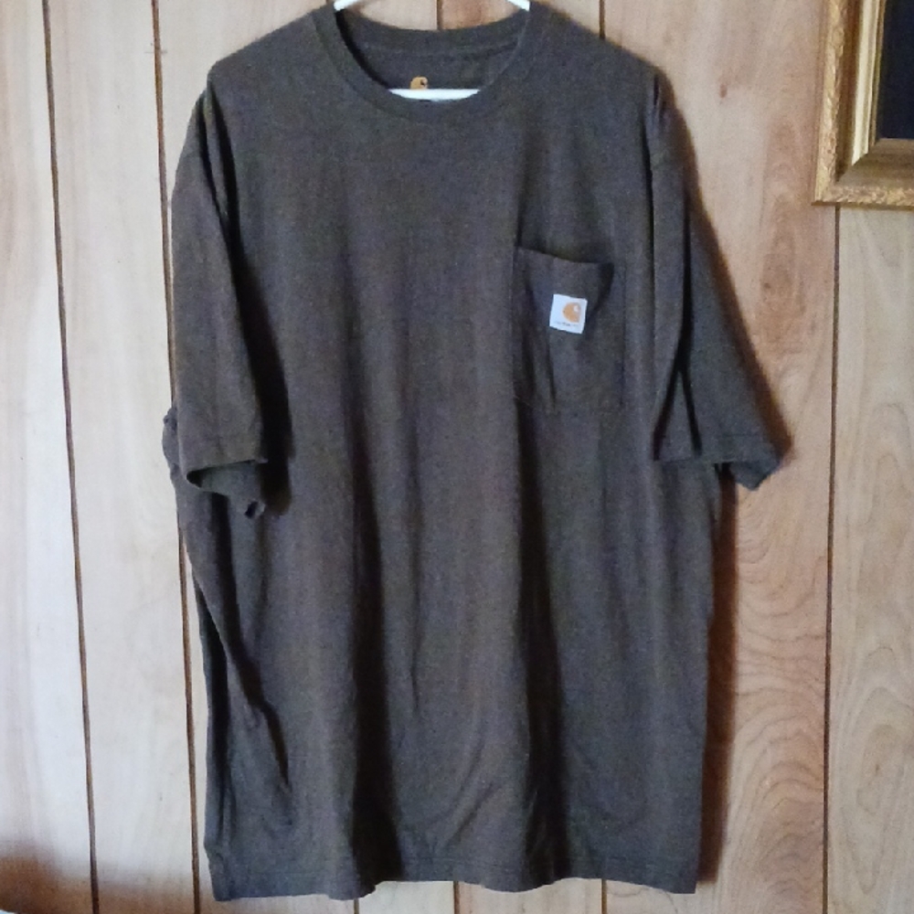 Carhartt Men's Dark Brown Short Sleeve Tee